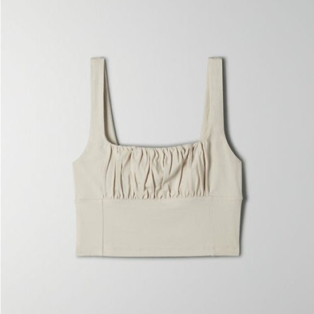 Aritzia Orbit Tank in Pumice Grey Size S